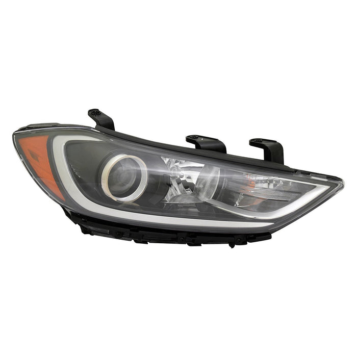 2017-2018 Hyundai Elantra Passenger Side Headlight Assembly Hid W/Dynamic Bending Composite - HY2503207-Partify-Painted-Replacement-Body-Parts