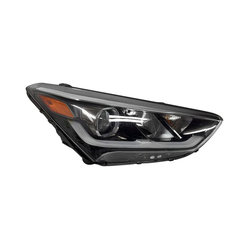 2017-2019 Hyundai Santa Fe/Fe XL Passenger Side Headlight Assembly Led Composite - HY2503211-Partify-Painted-Replacement-Body-Parts