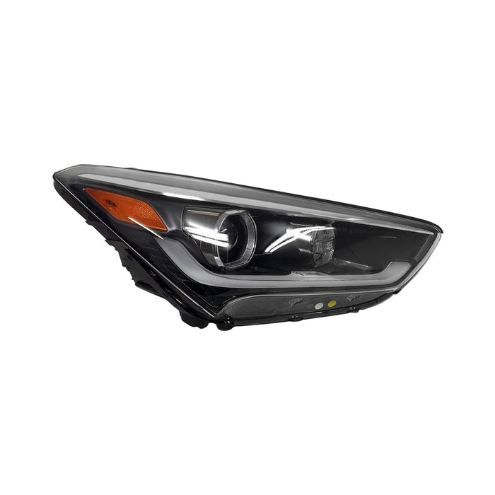 2017-2019 Hyundai Santa Fe/Fe XL Passenger Side Headlight Assembly Hid Composite - HY2503213-Partify-Painted-Replacement-Body-Parts