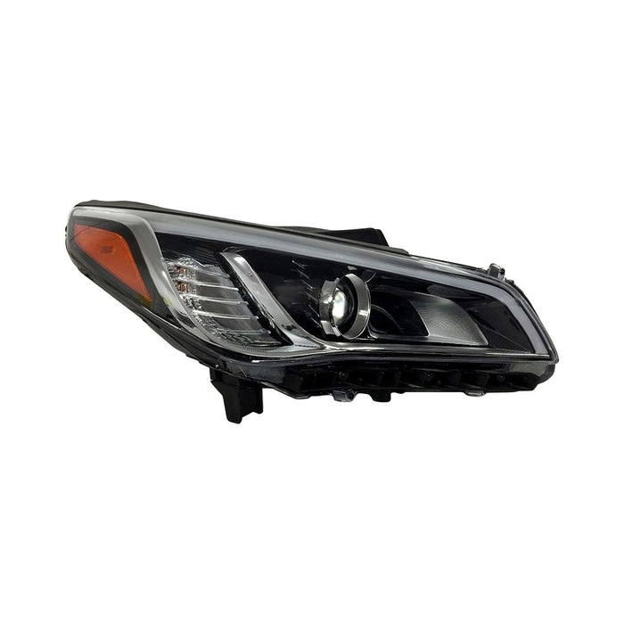 2017 Hyundai Sonata Passenger Side Headlight Assembly Hid Korea Built Composite - HY2503214-Partify-Painted-Replacement-Body-Parts