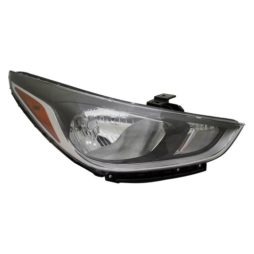 2018-2022 Hyundai Accent L/LE Passenger Side Headlight Assembly Halogen Standard Type Composite Hatchback/Sedan - HY2503218-Partify-Painted-Replacement-Body-Parts