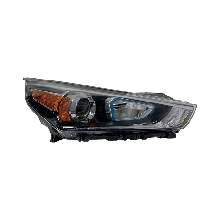 2017-2019 Hyundai Ioniq Hybrid Blue/Hybrid Essential/Hybrid Limited/Hybrid Luxury/Hybrid Preferred/Hybrid SE/Hybrid SEL/Hybrid Ultimate/Plug-In Hybrid/Plug-In Hybrid Limited Passenger Side Headlight Assembly Halogen Composite - HY2503231-Partify-Painted-Replacement-Body-Parts