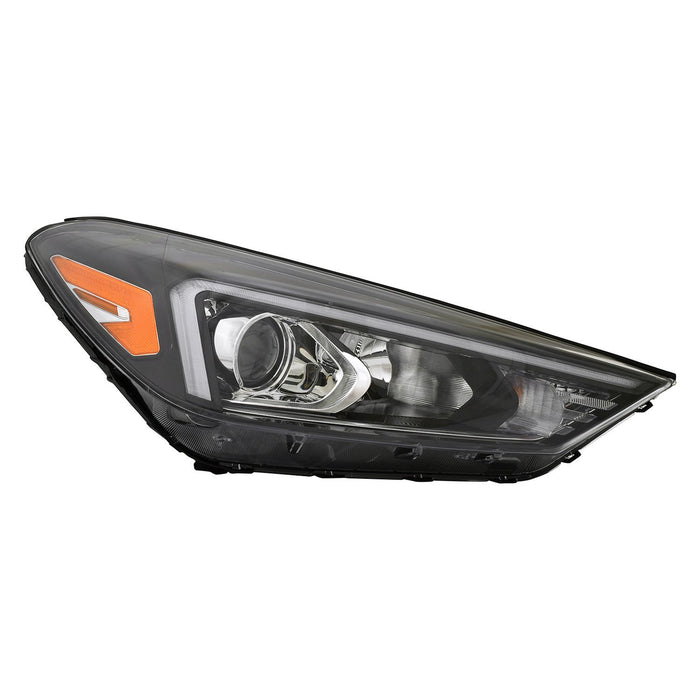 2019-2021 Hyundai Tucson Passenger Side Headlight Assembly Halogen W/Led Position Lamp Composite - HY2503235-Partify-Painted-Replacement-Body-Parts