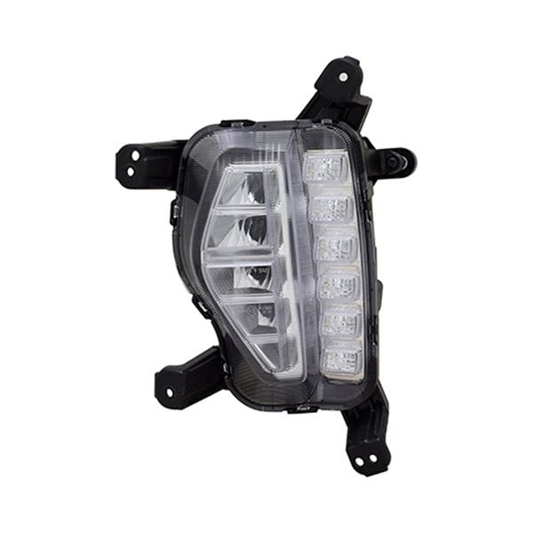 2017-2019 Hyundai Santa Fe/Fe XL Driver Side Fog Light Assembly Led W/Drl - HY2592165-Partify-Painted-Replacement-Body-Parts