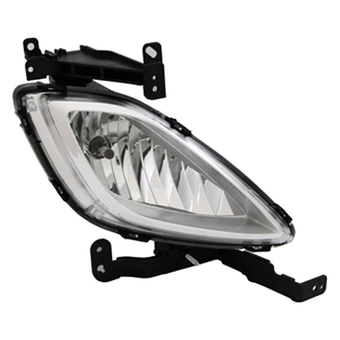 2011-2013 Hyundai Elantra Passenger Side Fog Light Assembly Sedan - HY2593138-Partify-Painted-Replacement-Body-Parts