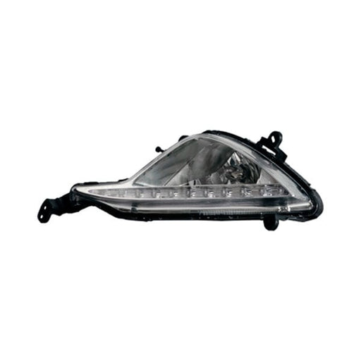 2013-2016 Hyundai Genesis Coupe Passenger Side Fog Light Assembly Bulb Type - HY2593156-Partify-Painted-Replacement-Body-Parts
