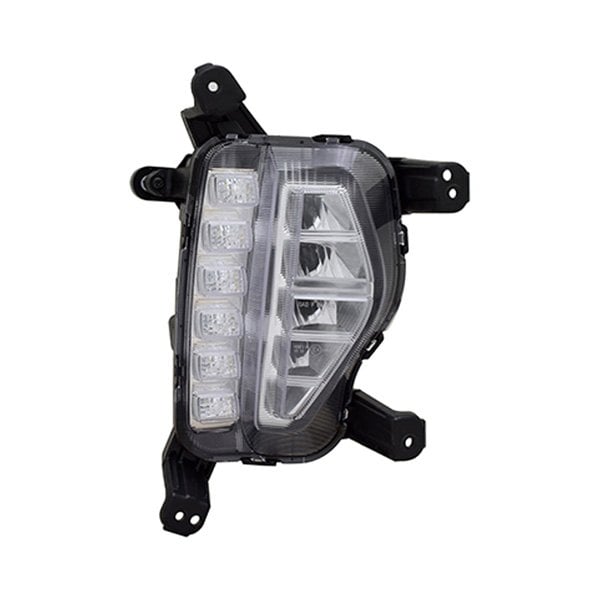 2017-2019 Hyundai Santa Fe/Fe XL Passenger Side Fog Light Assembly Led W/Drl - HY2593165-Partify-Painted-Replacement-Body-Parts