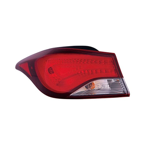 2014-2016 Hyundai Elantra/Elantra Coupe Driver Side Tail Light Assembly Halogen Outer - HY2804130-Partify-Painted-Replacement-Body-Parts