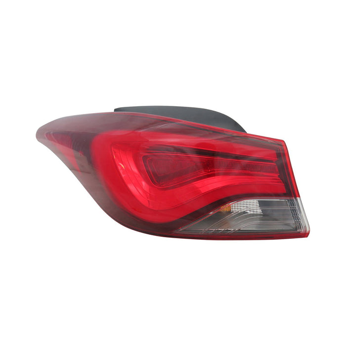 2011-2016 Hyundai Elantra Driver Side Tail Light Assembly Led Type Usa Built Outer - HY2804132-Partify-Painted-Replacement-Body-Parts