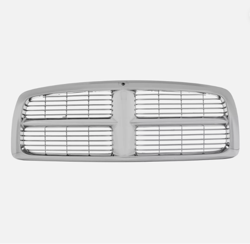 2002-2005 Dodge Pickup Dodge RAM 1500 Grille Chrome Frame With Painted Bars - CH1200261-Partify-Painted-Replacement-Body-Parts