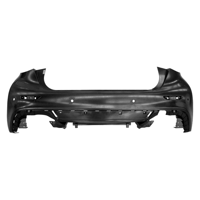 2017-2019 INFINITI QX30 Base/Essential/Luxe/Luxury/Premium/Pure CAPA Certified Rear Bumper W/O Parallel Park Assist W/O Object Sensors FWD - IN1100169C-Partify-Painted-Replacement-Body-Parts