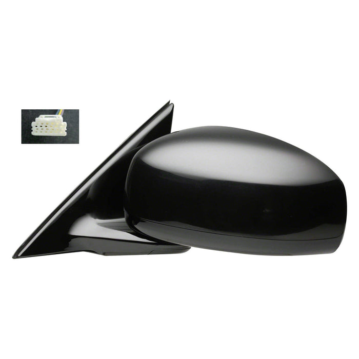 2007-2008 INFINITI G35 Driver Side Door Mirror W/Sport Pkg W/O Premium Pkg W/Cover Assembly - IN1320124-Partify-Painted-Replacement-Body-Parts