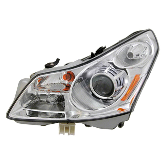 2007-2008 INFINITI G35 Driver Side Headlight Assembly W/O Technology Pkg Composite Sedan - IN2502137-Partify-Painted-Replacement-Body-Parts