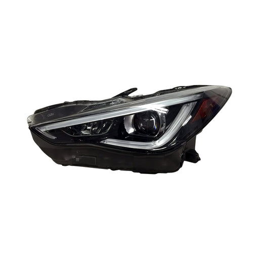 2017-2022 INFINITI Q60 Driver Side Headlight Assembly W/O Adaptive Headlamps Composite - IN2502178-Partify-Painted-Replacement-Body-Parts