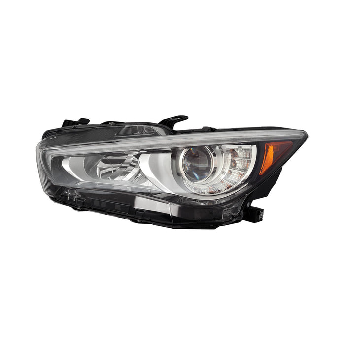 2018-2023 INFINITI Q50 Driver Side Headlight Assembly W/O Adaptive Headlamps Composite - IN2502179-Partify-Painted-Replacement-Body-Parts