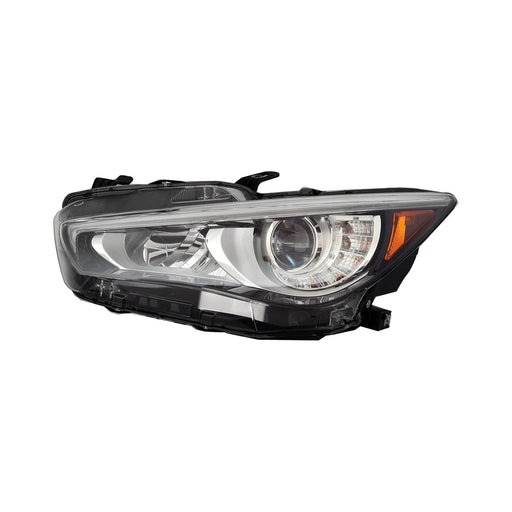2018-2023 INFINITI Q50 Driver Side Headlight Assembly W/O Adaptive Headlamps Composite - IN2502179-Partify-Painted-Replacement-Body-Parts