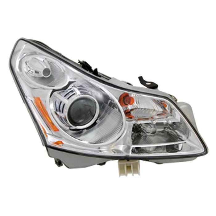 2007-2008 INFINITI G35 Passenger Side Headlight Assembly W/O Technology Pkg Composite Sedan - IN2503137-Partify-Painted-Replacement-Body-Parts