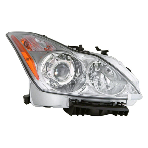 2008-2010 INFINITI G37 Passenger Side Headlight Assembly W/O Premium Pkg Composite Convertible/Coupe - IN2503147-Partify-Painted-Replacement-Body-Parts