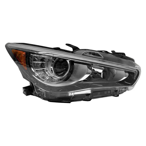 2018-2023 INFINITI Q50 Passenger Side Headlight Assembly W/Adaptive Headlamps Composite - IN2503182-Partify-Painted-Replacement-Body-Parts