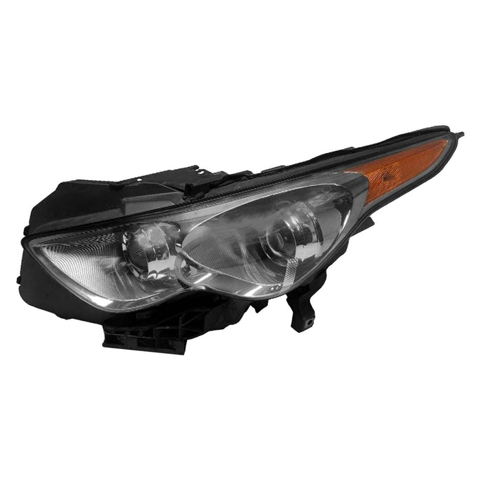 2009-2017 INFINITI FX35/FX37/FX50/QX70 Driver Side Headlight Lens Housing W/O Adaptive Headlamps - IN2518128-Partify-Painted-Replacement-Body-Parts