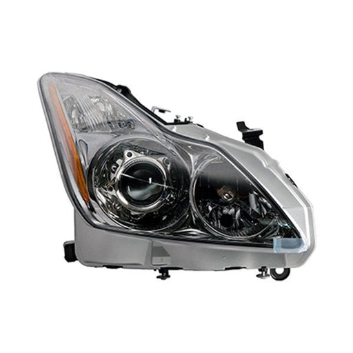 2008-2010 INFINITI G37 Passenger Side Headlight Lens Housing W/O Premium Pkg Convertible/Coupe - IN2519102-Partify-Painted-Replacement-Body-Parts