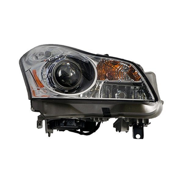 2007-2008 INFINITI G35 Passenger Side Headlight Lens Housing W/O Technology Pkg Sedan - IN2519107-Partify-Painted-Replacement-Body-Parts