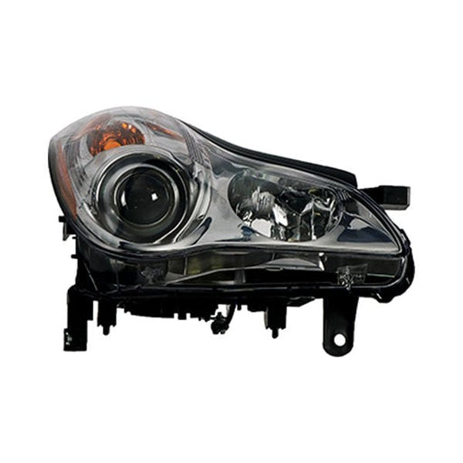 2010-2012 INFINITI EX35 Passenger Side Headlight Lens Housing Halogen - IN2519113-Partify-Painted-Replacement-Body-Parts
