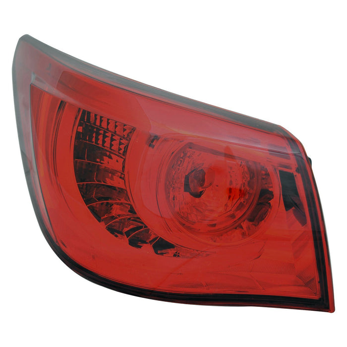 2016-2017 INFINITI Q50 Driver Side Tail Light Assembly Outer - IN2804107-Partify-Painted-Replacement-Body-Parts