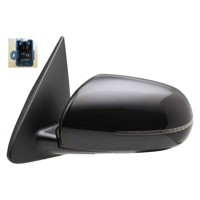 2011-2013 Kia Forte Driver Side Door Mirror Power Heated W/Signal Lamp Assembly - KI1320156-Partify-Painted-Replacement-Body-Parts