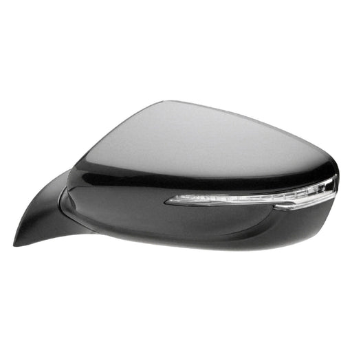 2014-2016 Kia Forte Driver Side Door Mirror Power Heated W/O Puddle Lamp W/Signal Lamp Man Folding Assembly - KI1320182-Partify-Painted-Replacement-Body-Parts