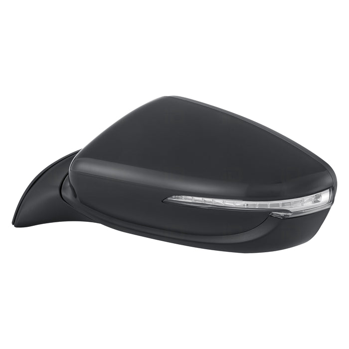 2014-2016 Kia Forte/Forte5 Driver Side Door Mirror Power Heated W/Puddle Lamp W/Signal Lamp Pwr Folding Assembly - KI1320184-Partify-Painted-Replacement-Body-Parts