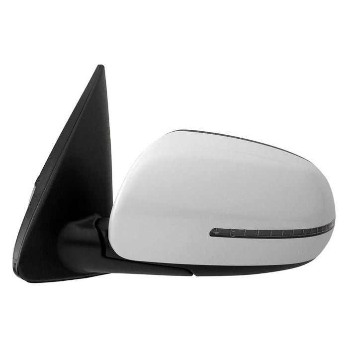 2010-2013 Kia Forte Driver Side Door Mirror W/Signal Lamps Pwr Folding Assembly - KI1320191-Partify-Painted-Replacement-Body-Parts
