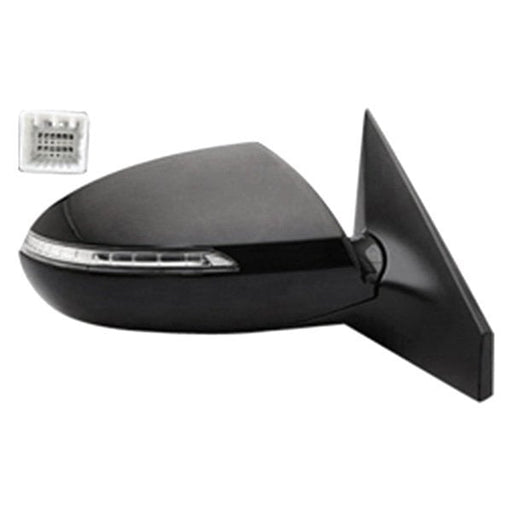 2011-2016 Kia Sportage Passenger Side Door Mirror Power Heated W/Signal Lamp Assembly - KI1321150-Partify-Painted-Replacement-Body-Parts