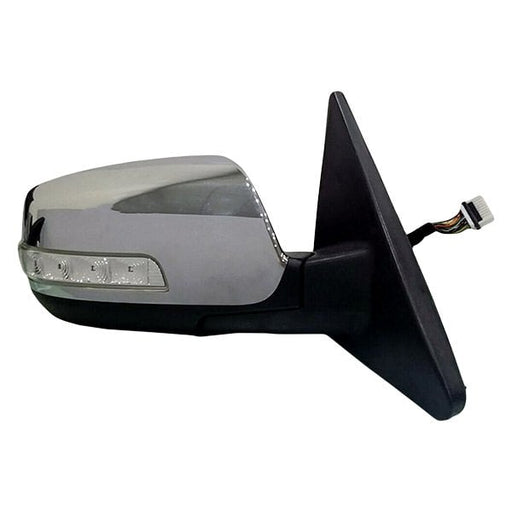 2014-2015 Kia Sorento Passenger Side Door Mirror W/Blind Spot Mirror Chrome Assembly - KI1321212-Partify-Painted-Replacement-Body-Parts