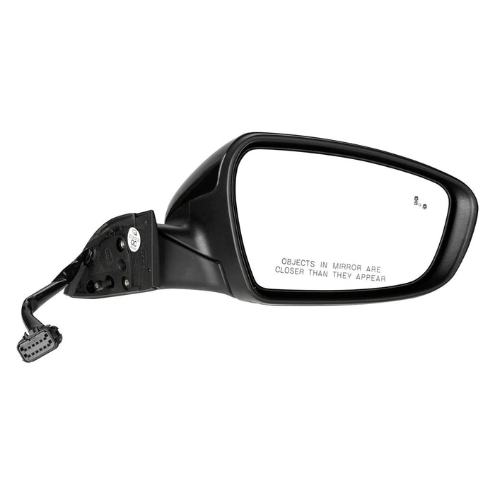 2017-2018 Kia Forte Passenger Side Door Mirror W/Blind Spot Detection W/Signal Lamp W/P/Lamp Pwr-Folding Assembly - KI1321215-Partify-Painted-Replacement-Body-Parts