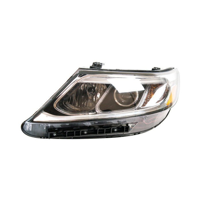 2014-2015 Kia Sorento LX Driver Side Headlight Assembly Halogen W/Auto Level Control Composite - KI2502164-Partify-Painted-Replacement-Body-Parts