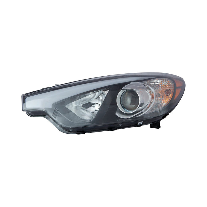 2014-2016 Kia Forte/Forte5 Driver Side Headlight Assembly Halogen W/O Led Position Lamp Composite Sedan - KI2502170-Partify-Painted-Replacement-Body-Parts