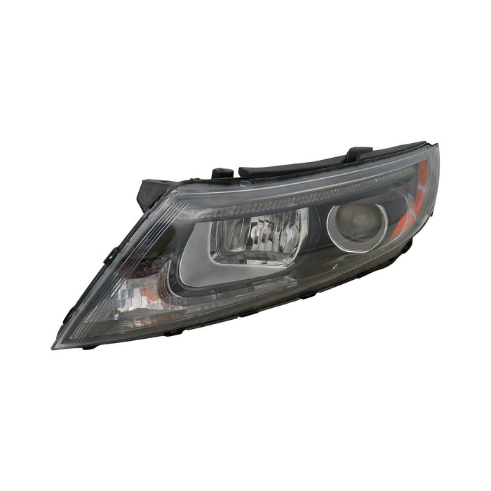 2014-2015 Kia Optima Driver Side Headlight Assembly Halogen Usa Built W/Led Position Lamp Composite - KI2502176-Partify-Painted-Replacement-Body-Parts