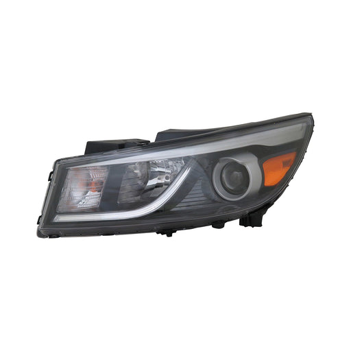 2015-2018 Kia Sedona Driver Side Headlight Assembly Halogen W/O Led Driver Running Lamp Composite - KI2502181-Partify-Painted-Replacement-Body-Parts