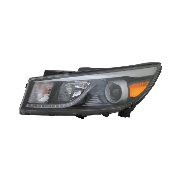 2015-2018 Kia Sedona SX/SX Limited/SXL Driver Side Headlight Assembly Halogen W/Jeweled Led Driver Running Lamp Composite - KI2502182-Partify-Painted-Replacement-Body-Parts
