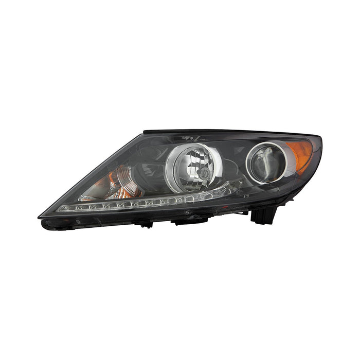 2013-2016 Kia Sportage Driver Side Headlight Assembly W/O Led Accent Light Composite - KI2502184-Partify-Painted-Replacement-Body-Parts