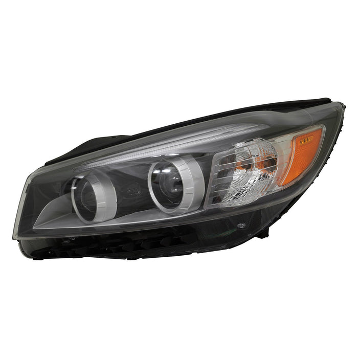 2016-2018 Kia Sorento Driver Side Headlight Assembly Halogen W/O Led Accent Light Composite - KI2502185-Partify-Painted-Replacement-Body-Parts