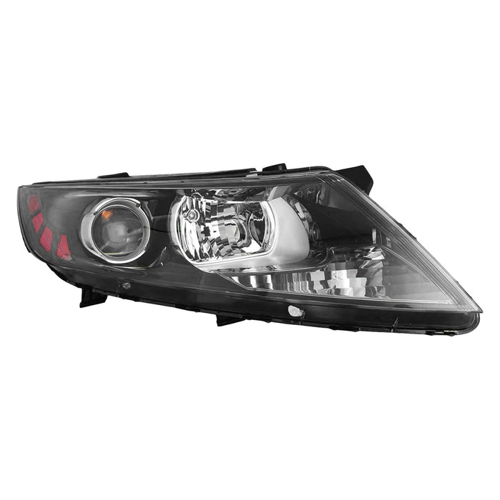 2011-2013 Kia Optima EX/EX Luxury/LX/SX/SXL Passenger Side Headlight Assembly Halogen Korea Built From 12-6-10 Composite - KI2503155-Partify-Painted-Replacement-Body-Parts