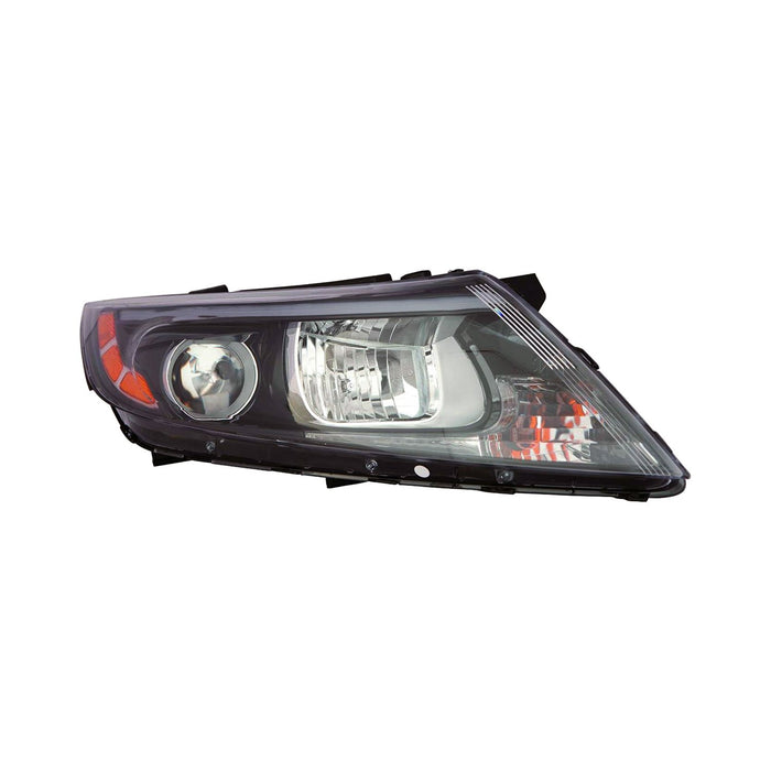 2014-2015 Kia Optima Passenger Side Headlight Assembly Halogen Usa Built W/O Led Position Lamp Composite - KI2503175-Partify-Painted-Replacement-Body-Parts