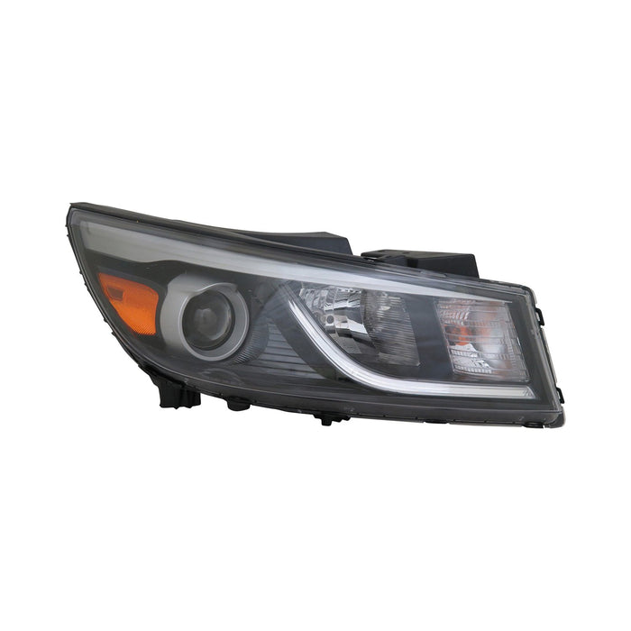 2015-2018 Kia Sedona Passenger Side Headlight Assembly Halogen W/O Led Driver Running Lamp Composite - KI2503181-Partify-Painted-Replacement-Body-Parts