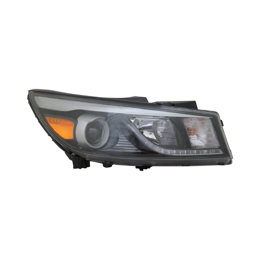 2015-2018 Kia Sedona SX/SX Limited/SXL Passenger Side Headlight Assembly Halogen W/Jeweled Led Driver Running Lamp Composite - KI2503182-Partify-Painted-Replacement-Body-Parts