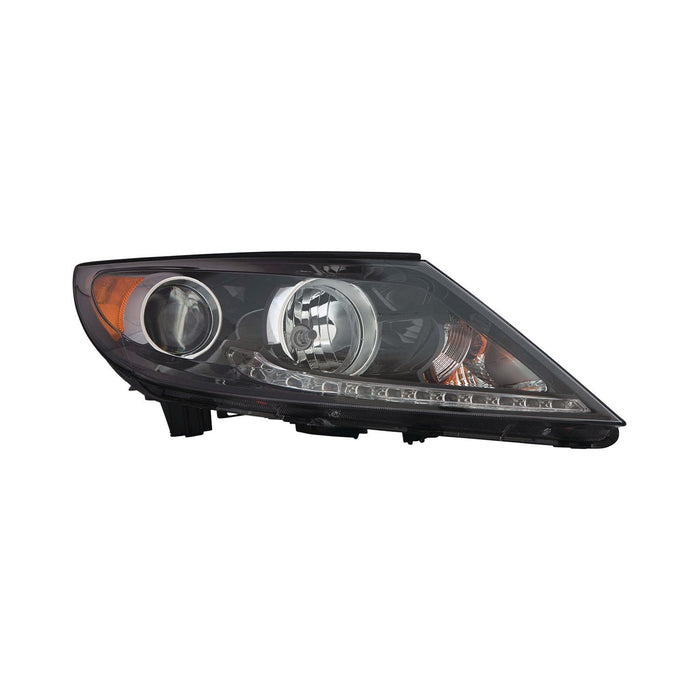 2013-2016 Kia Sportage Passenger Side Headlight Assembly W/O Led Accent Light Composite - KI2503184-Partify-Painted-Replacement-Body-Parts