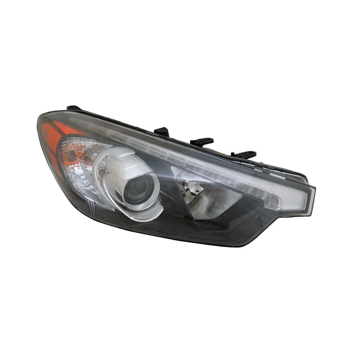 2015-2016 Kia Forte Passenger Side Headlight Assembly Halogen W/Led Position Lamp From 10-17-14 Composite Sedan - KI2503194-Partify-Painted-Replacement-Body-Parts