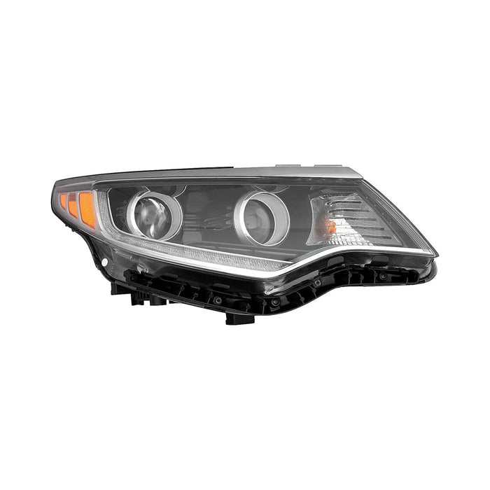 2016-2017 Kia Optima Passenger Side Headlight Assembly Halogen W/Daytime Running Light Composite - KI2503197-Partify-Painted-Replacement-Body-Parts