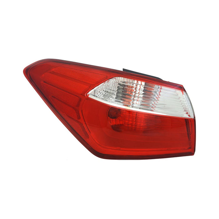 2014-2016 Kia Forte Driver Side Tail Light Assembly Halogen Outer Sedan - KI2804112-Partify-Painted-Replacement-Body-Parts